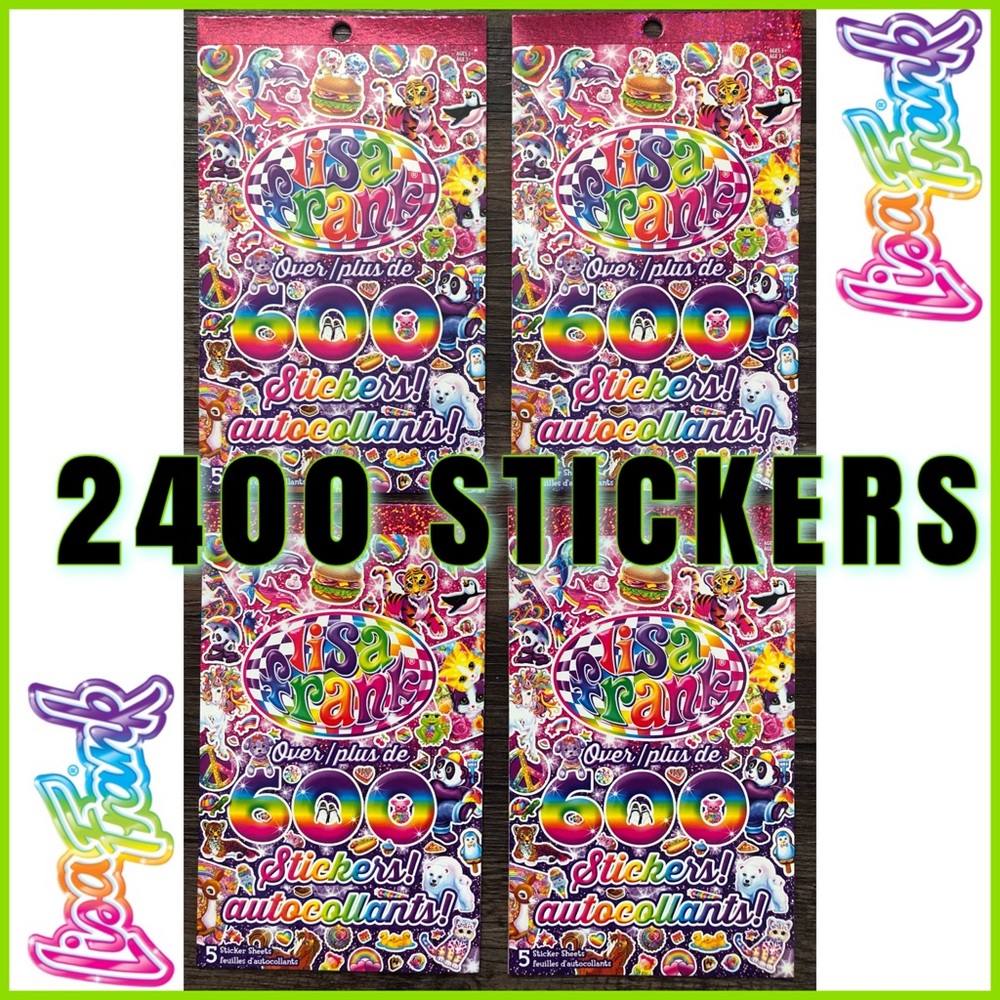 COMPLETE LISA FRANK STICKER BOOK BUNDLE LOT